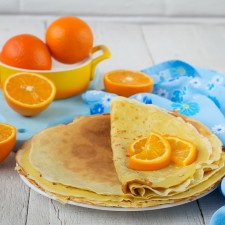 Orange flavour pancake